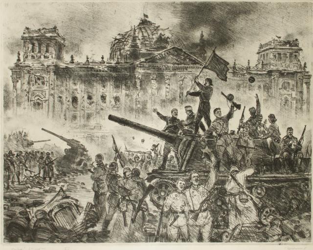 Шевченко В. Г. Победа! 2 мая 1945. Из серии "Вставай, страна огромная". 1985 Шевченко В. Г. Победа! 2 мая 1945. Из серии "Вставай, страна огромная". 1985